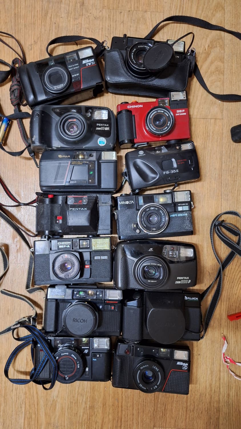 고장,장식,하자,부품용/필름카메라 14종 일괄 빈티지 레트로 클래식 앤틱 상품이미지1