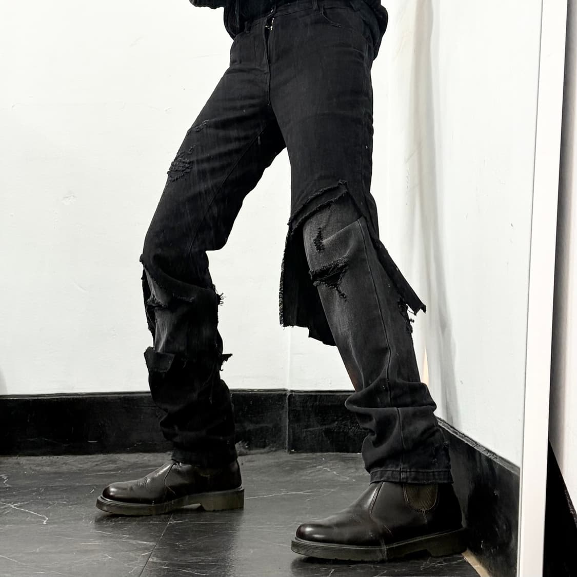 라프시몬스 19AW 디스트로이드 진 상품이미지2