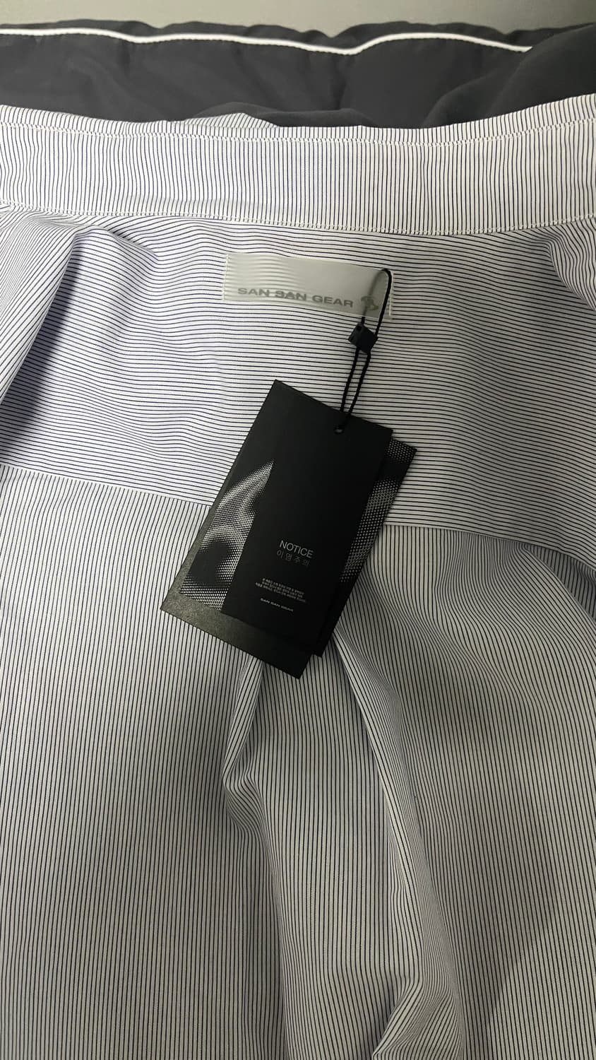 산산기어 후드 스트라이프 셔츠 2 상품이미지2