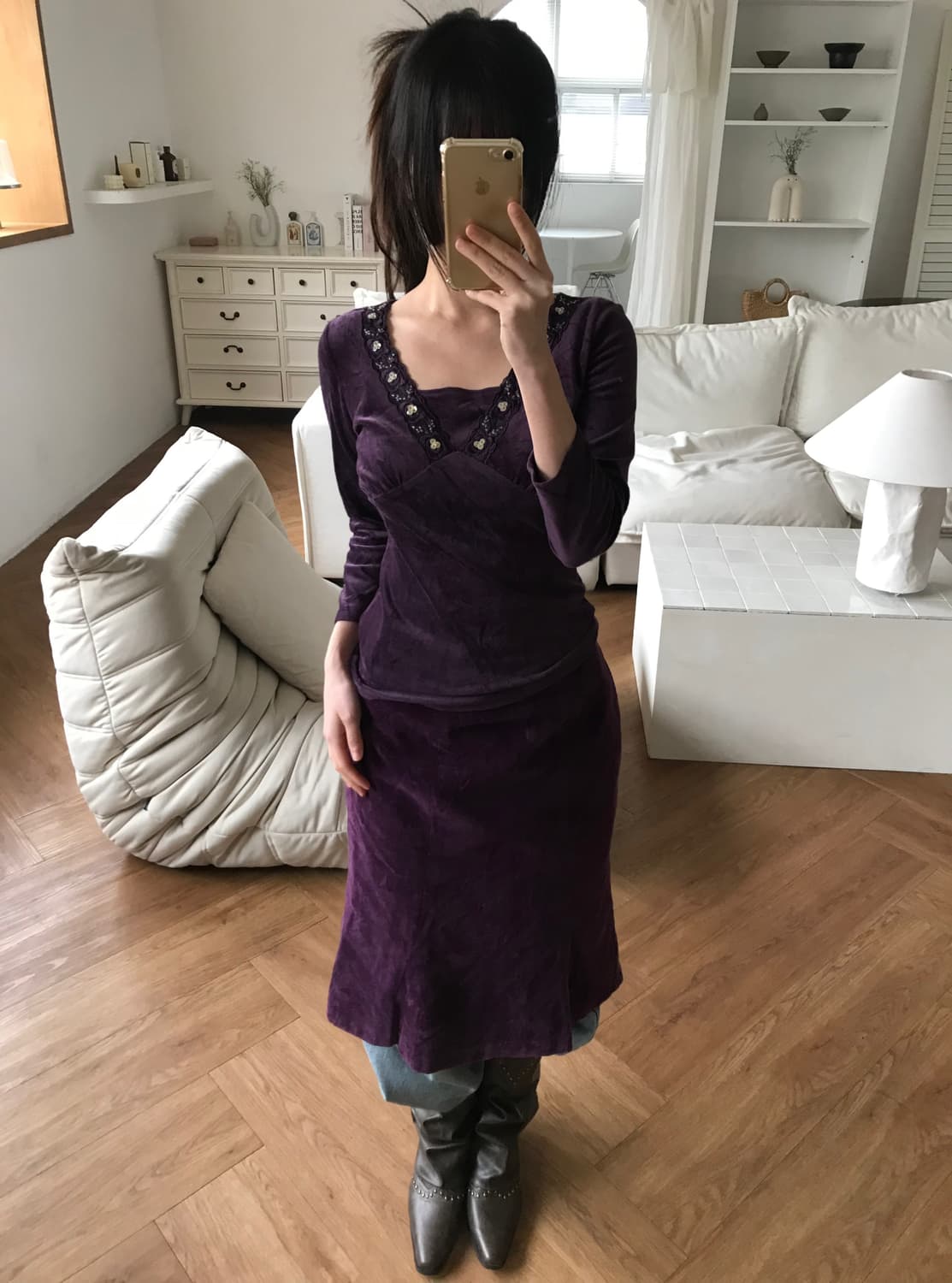Michel Klein purple skirt (26) 상품이미지1