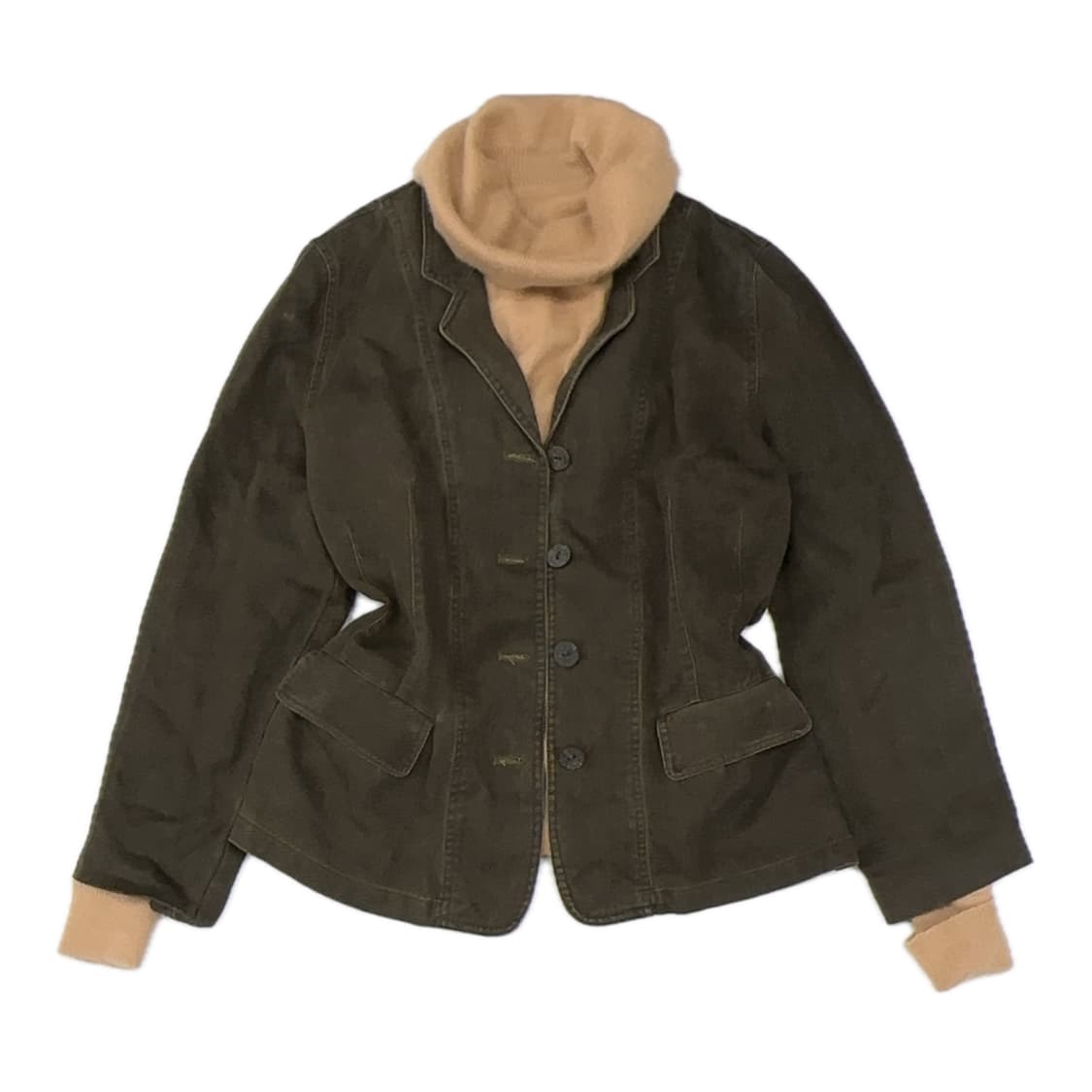 🍄‍🟫하구미의 가을 그런지 코디세트 🍄‍🟫 자켓 니트 오리엔탈 상품이미지2