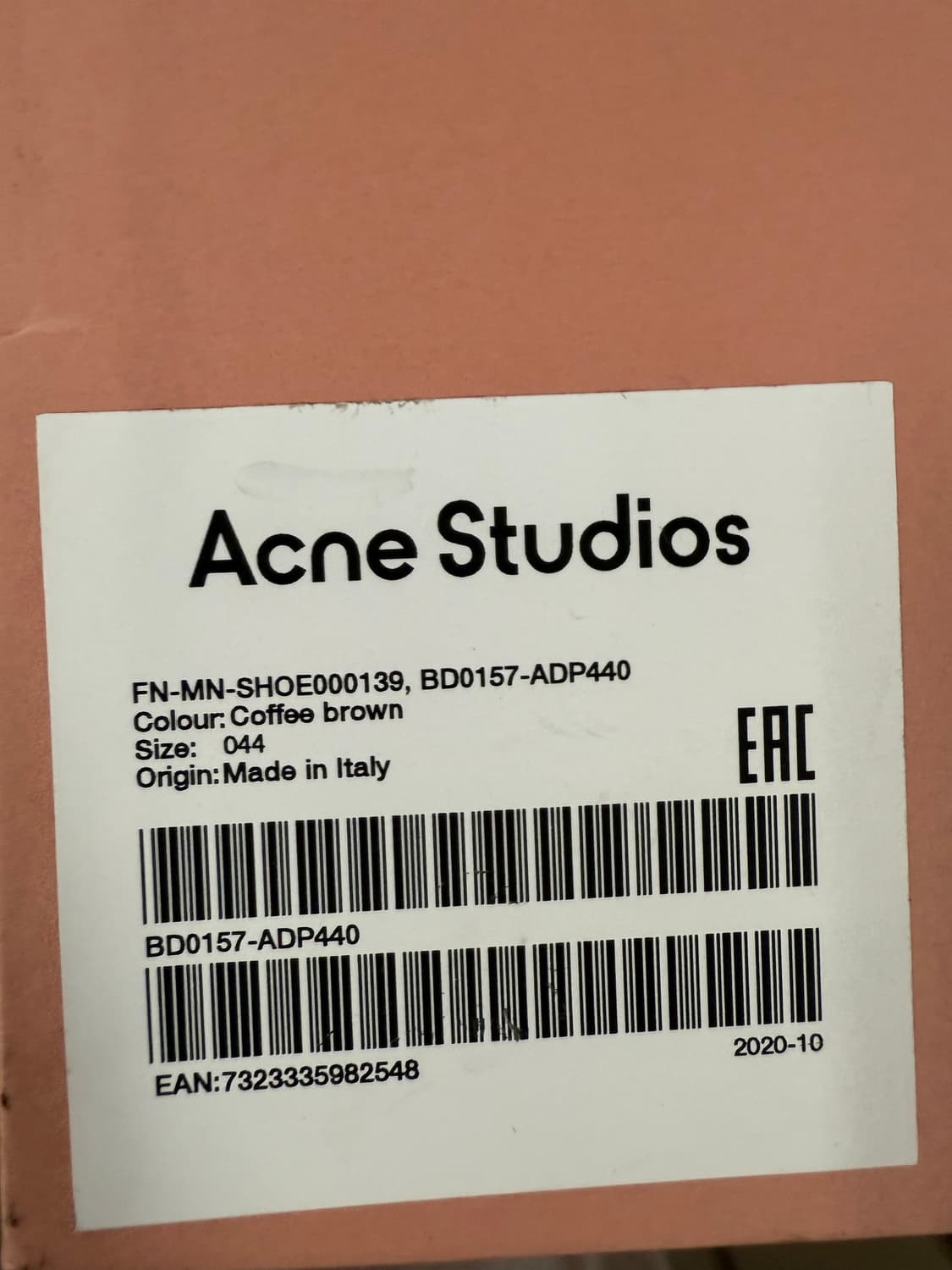 [44] 아크네 스튜디오 스퀘어토 레더 더비 슈즈 커피 브라운 상품이미지5