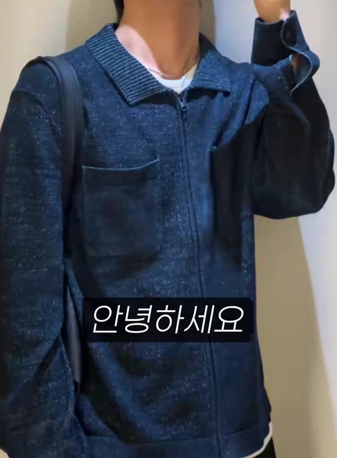 [새상품급] COS 코스 투톤 니트 보머 재킷 상품이미지2