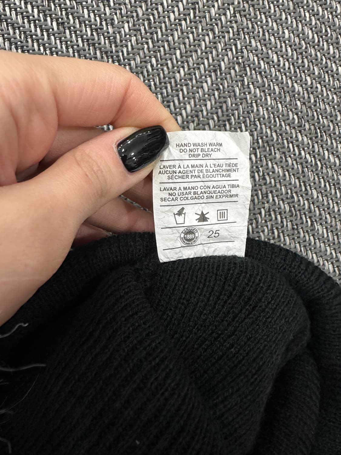 칼하트 비니 블랙 상품이미지3