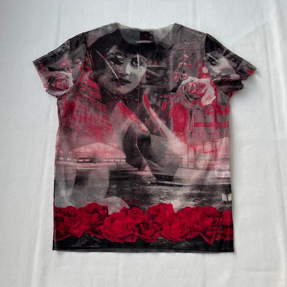 장 폴 고티에 로즈 포트레이트 메쉬 탑 상품이미지7