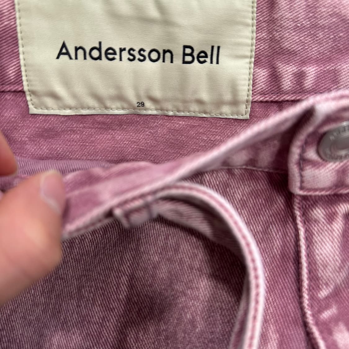 앤더슨 벨 오버다이 카펜터 데님팬츠 상품이미지6