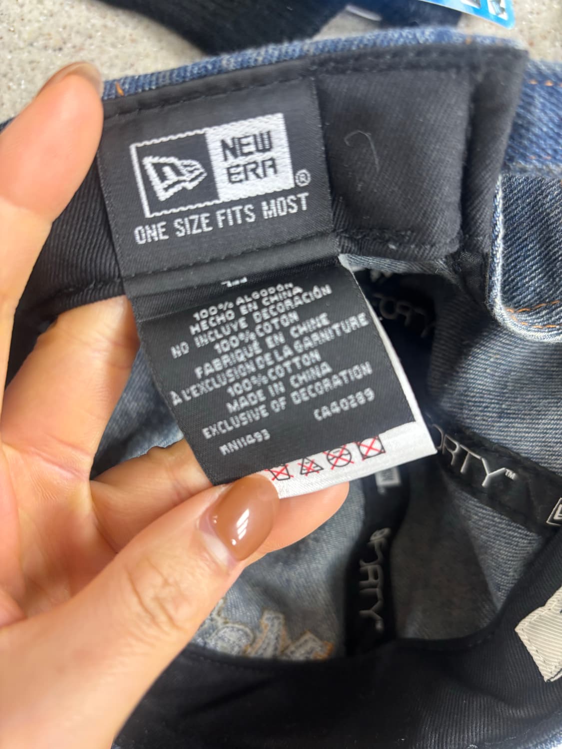 뉴에라 x 마킹 940언스트 데님 베이직 볼캡 다크 블 상품이미지2