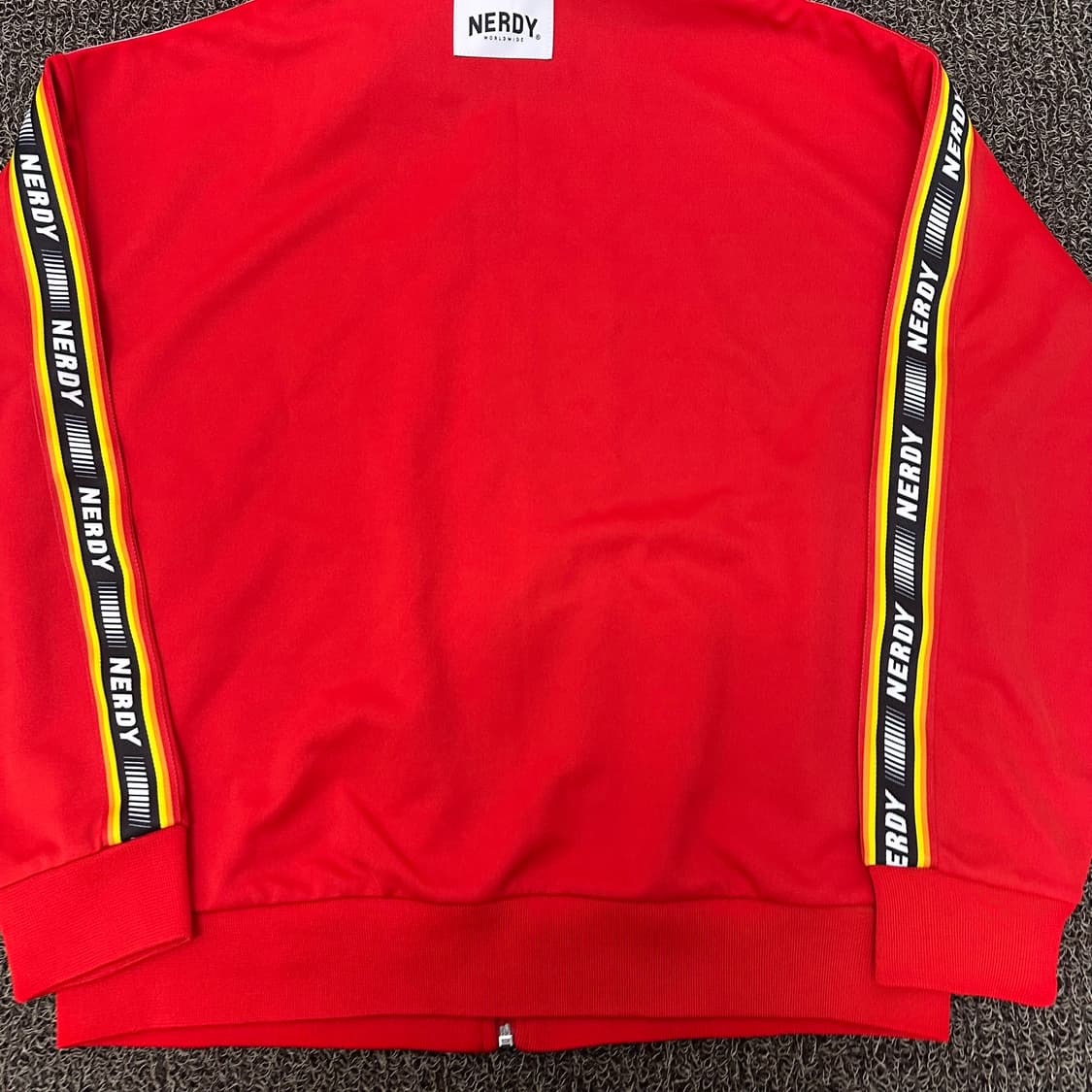 NERDY 널디 트랙탑 져지 집업 레드 M 상품이미지7