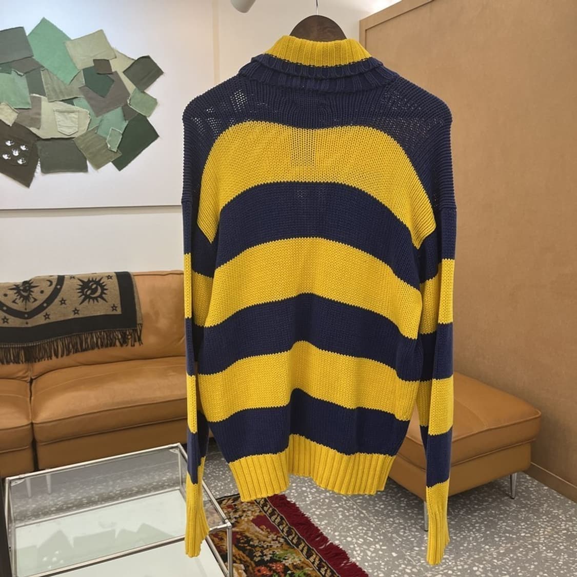 폴로 랄프로렌 80s 에스에치 패치 오버핏 코튼 니트 100 C05538 상품이미지4