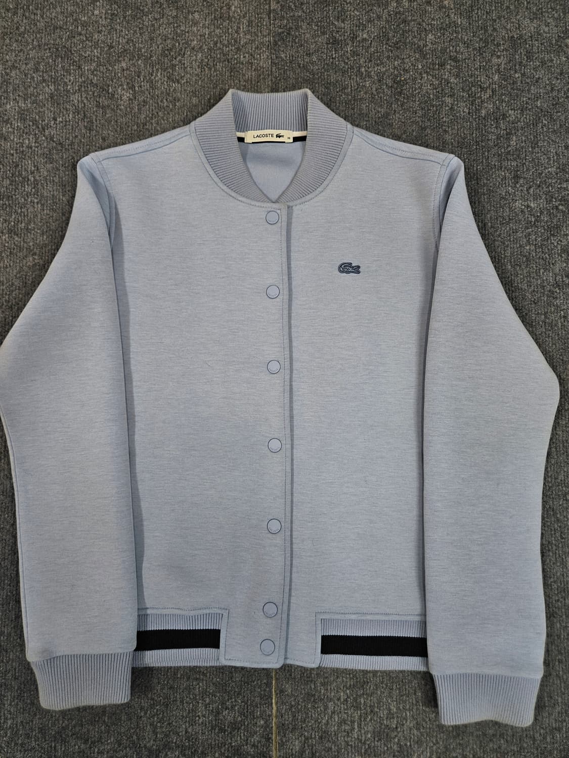 라코스테 베이직 로고 코튼 바시티 자켓(급처) 상품이미지1