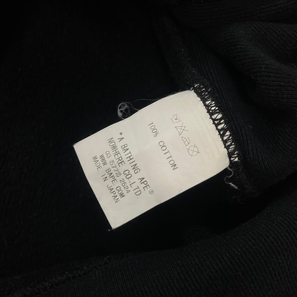 베이프 Bape 베이비마일로 후드티 블랙 상품이미지6