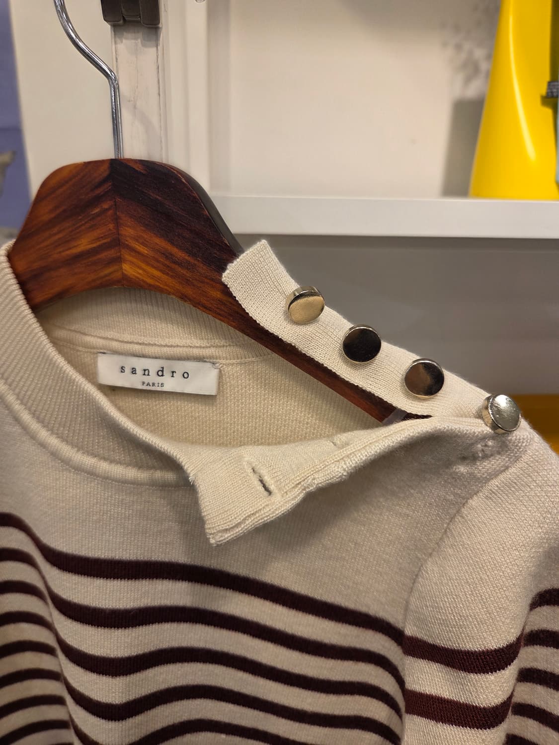 sandro 산드로 스트라이프 금장 니트 상품이미지4