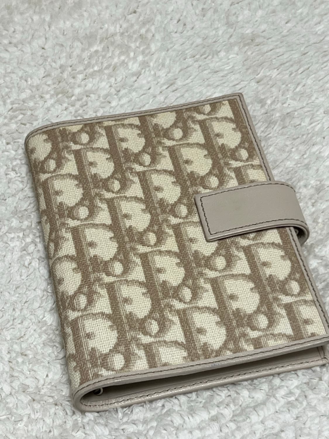 고전 빈티지 dior 디올 오블리크 베이지 명품 다이어리 상품이미지2