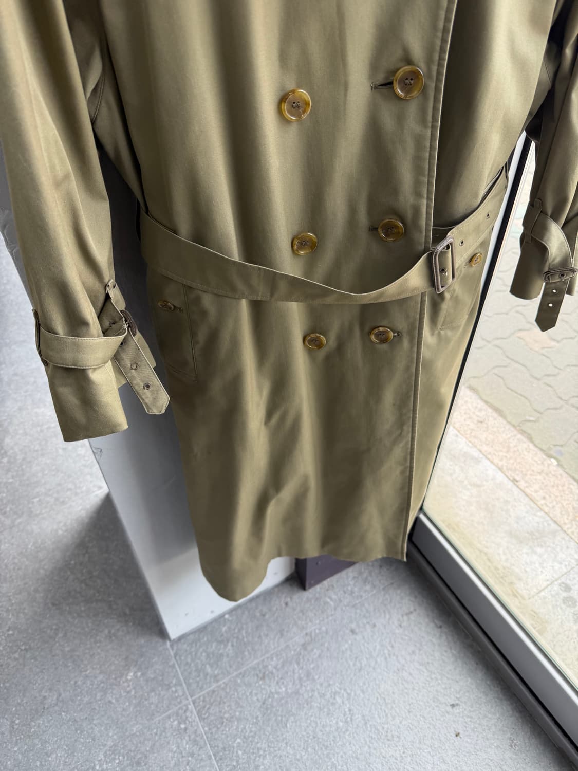 .UK14/ 버버리 벨티드 원패널 트렌치코트 자켓 상품이미지4
