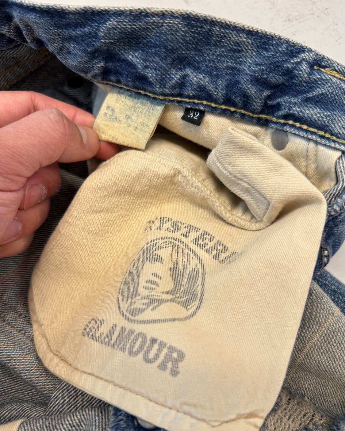 히스테릭 글래머 데미지드 스터드 데님 상품이미지8