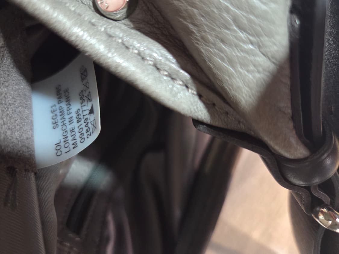 롱샴 가죽 호보백 그레이 상품이미지7