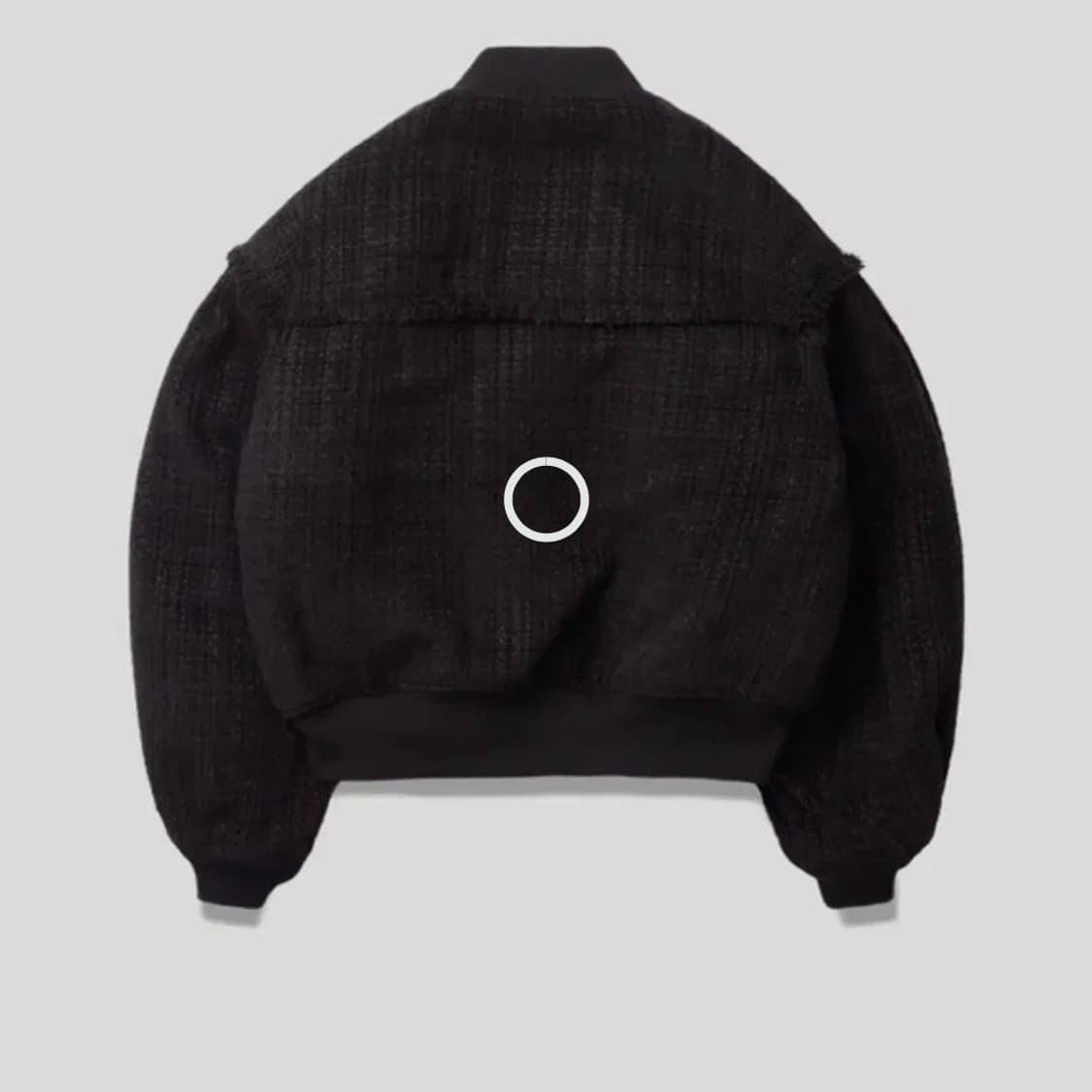 슬기 착용 Gyeong 트위드 블랙 봄버 자켓  상품이미지2