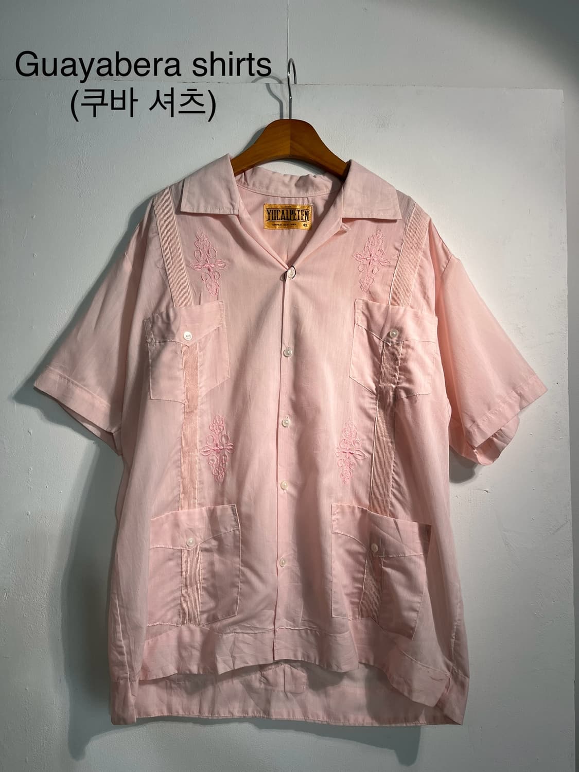 Guayabera shirts (쿠바 셔츠) XL (사진참고) 상품이미지1