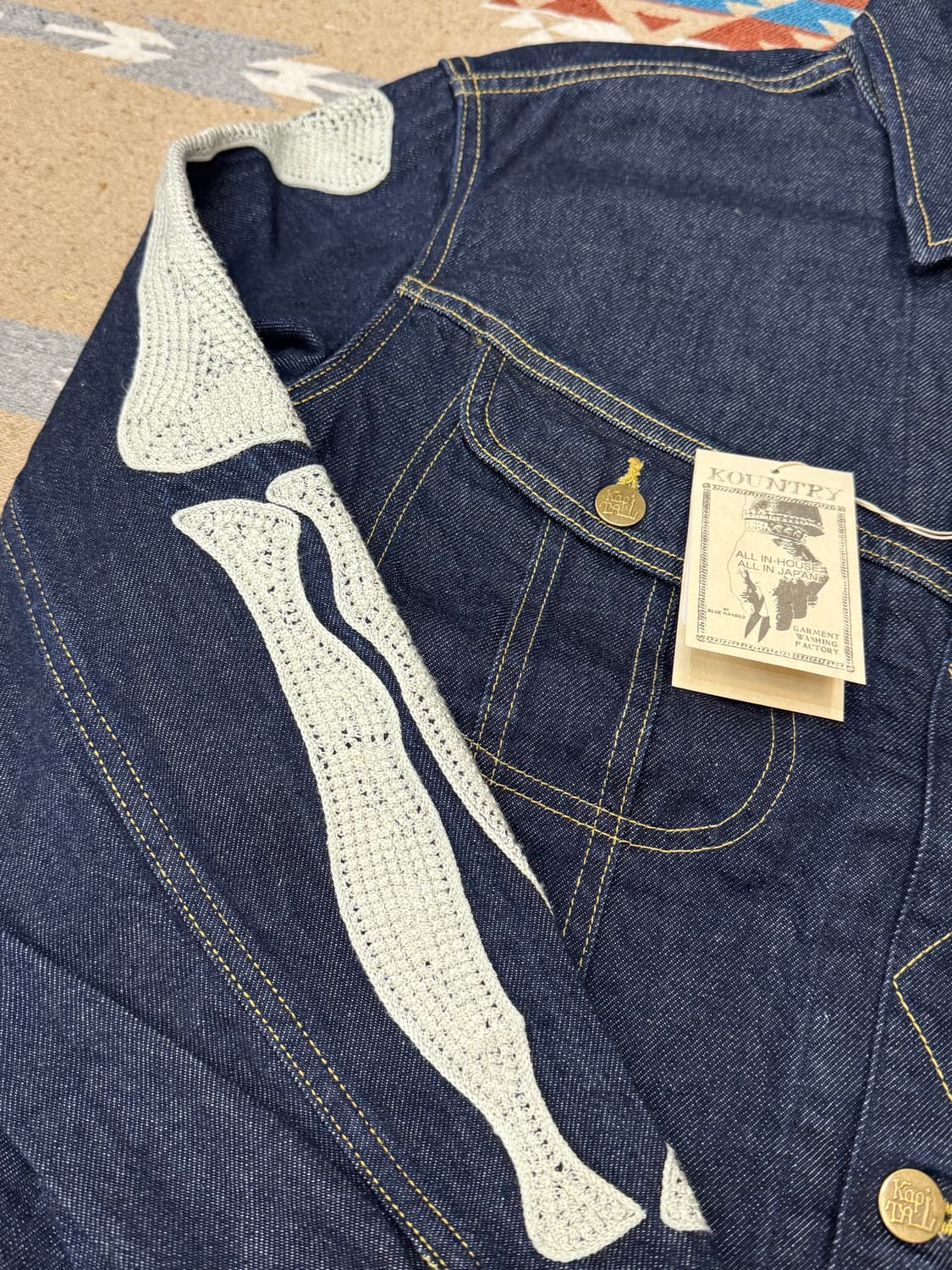 [44][M] 캐피탈 11.5온즈 데님 멕시칸 턱시도 웨스터너 본 자켓  상품이미지4