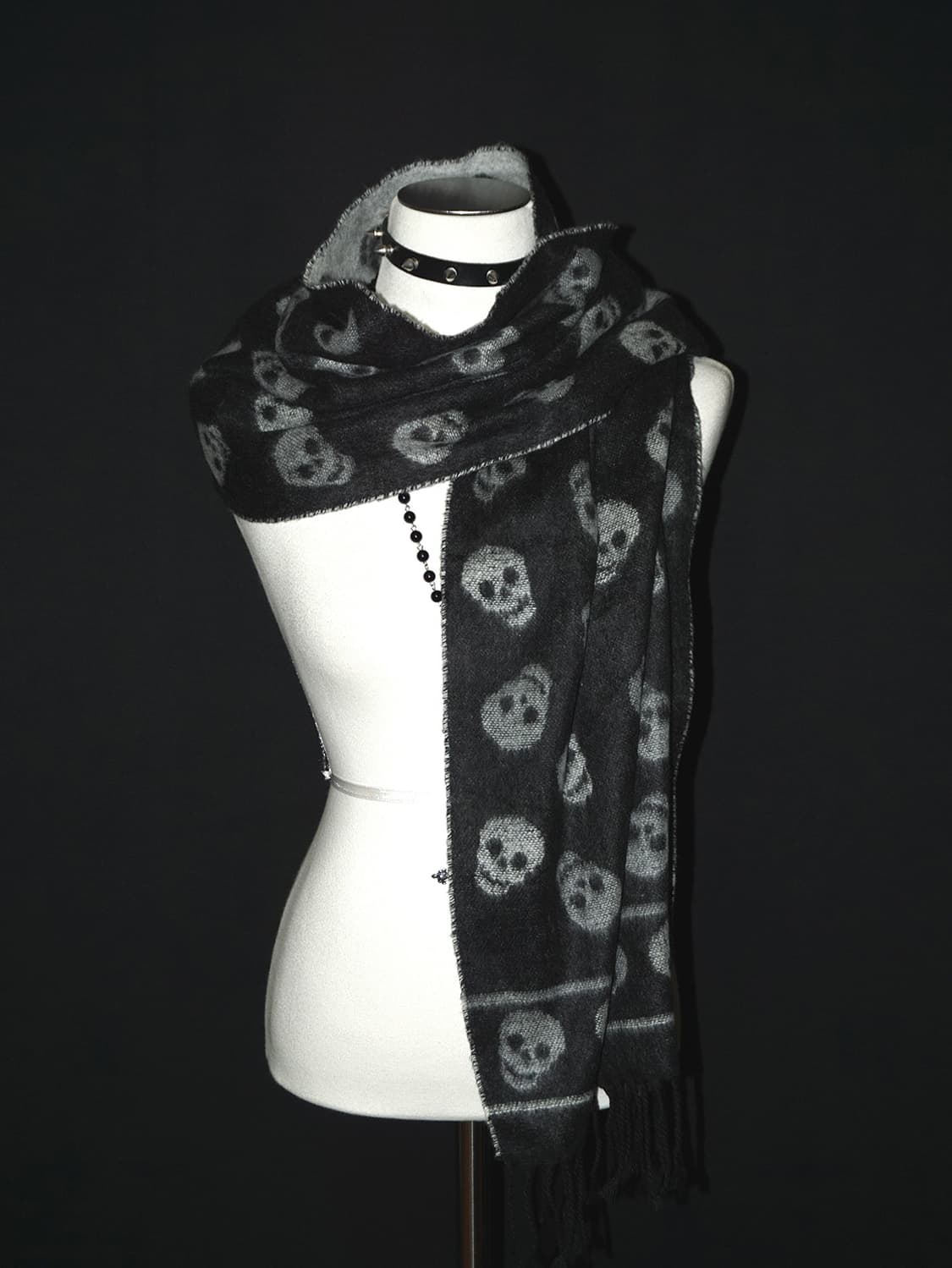 punk skull dot muffler  상품이미지1