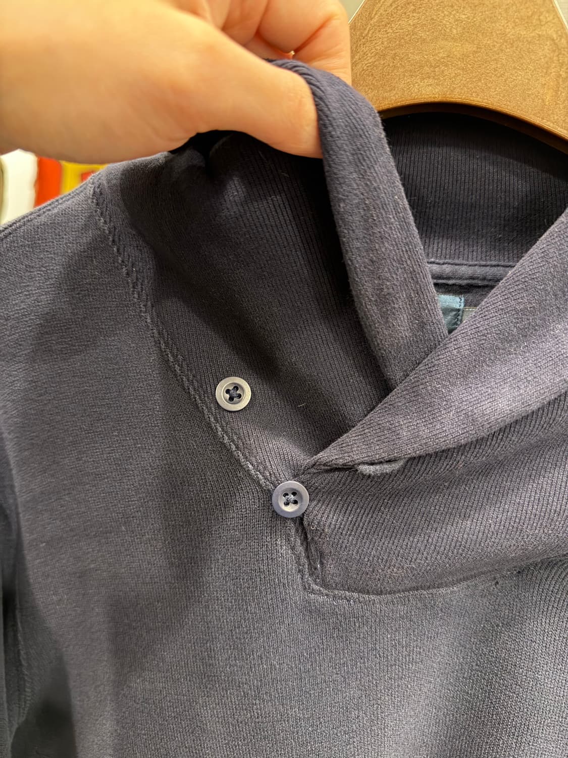 Polo ralph lauren 폴로 랄프로렌 숄카라 니트 (navy) 상품이미지5