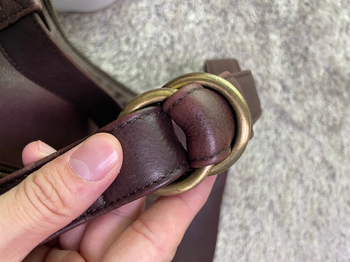일본판 통가죽 빅 호보 크로스백 상품이미지9