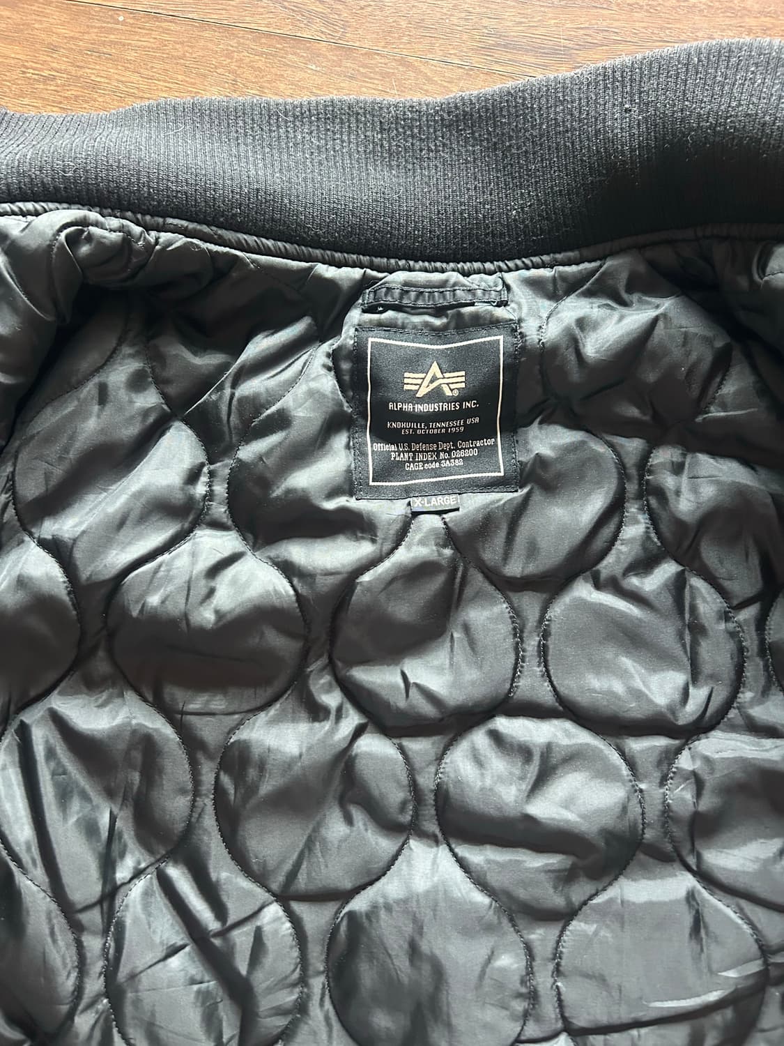 알파인더스트리 블랙 MA-1 항공점퍼 XL 상품이미지2