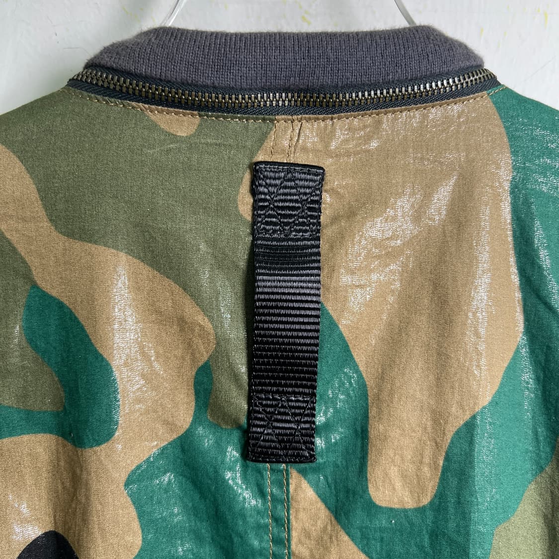 Diesel 디젤 카모플라쥬 유광 봄버 자켓 L 상품이미지7