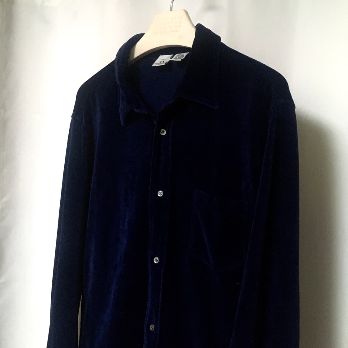 알마니 와이드 벨벳크랙 셔츠 상품이미지2