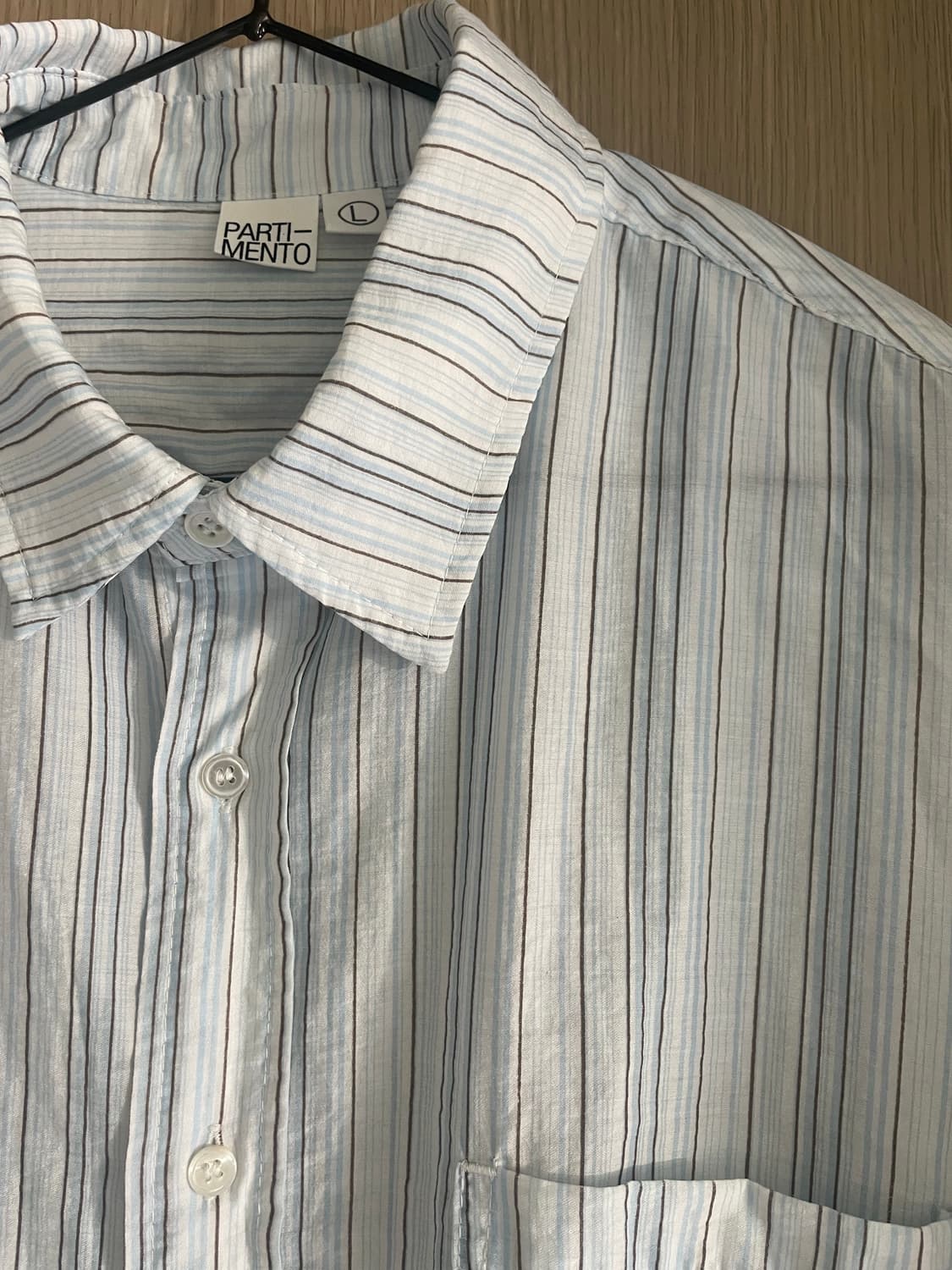 Partimento 블루 스트라이프 여름 셔츠 상품이미지1