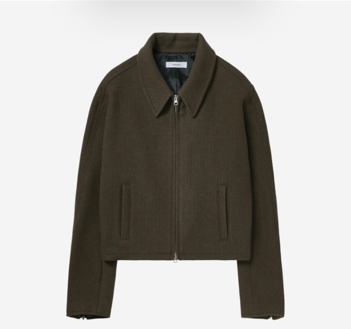 논노드 크롭 디테일 울 자켓 상품이미지2