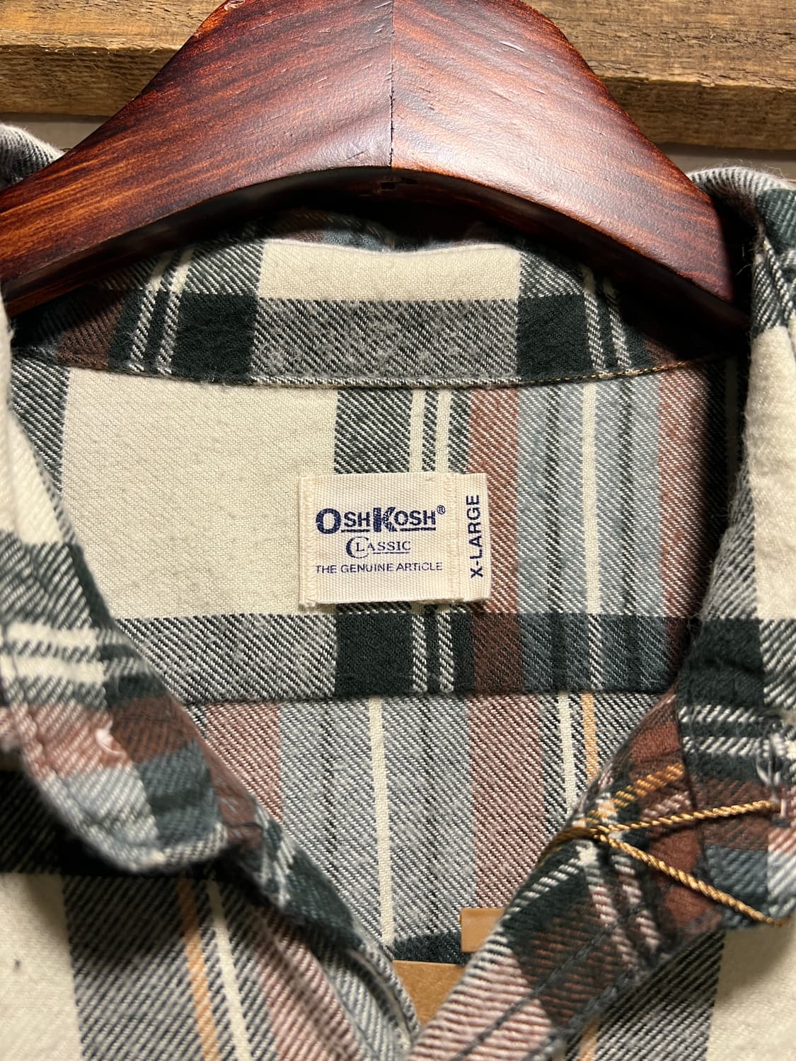 [XL]OSHKOSH 오시코시 타탄체크 플란넬 셔츠 상품이미지2