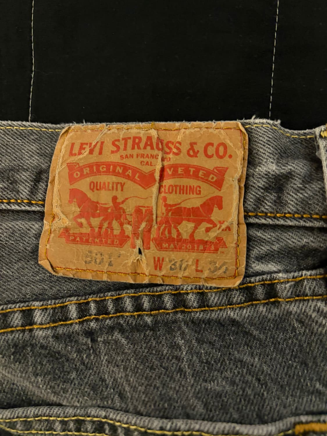 리바이스 501 흑청  상품이미지3