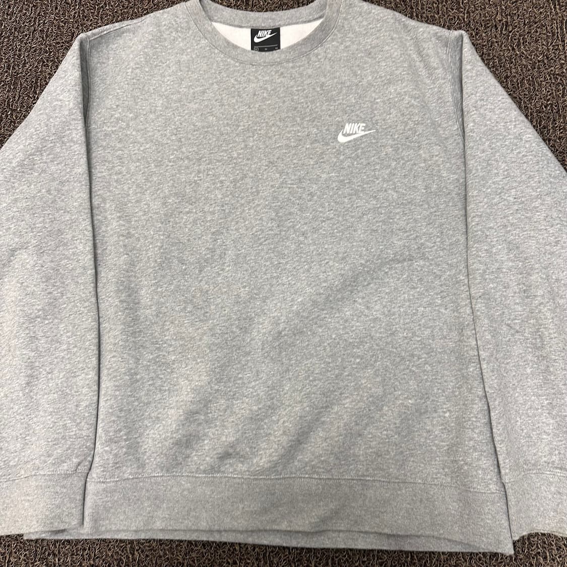 NIKE 나이키 기모 스우시 맨투맨 그레이 XL 상품이미지3