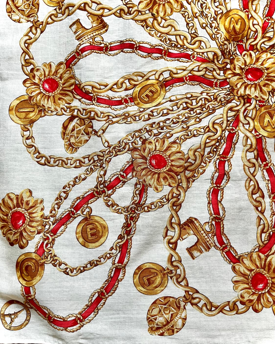 1980-90s Old CELINE Paris Bandana Scarf 상품이미지8