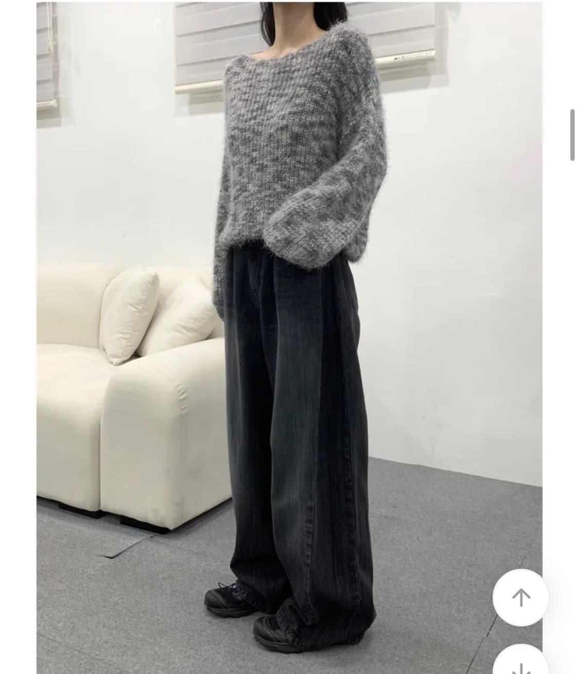 Ootj 폴딩 와이드 데님 상품이미지2