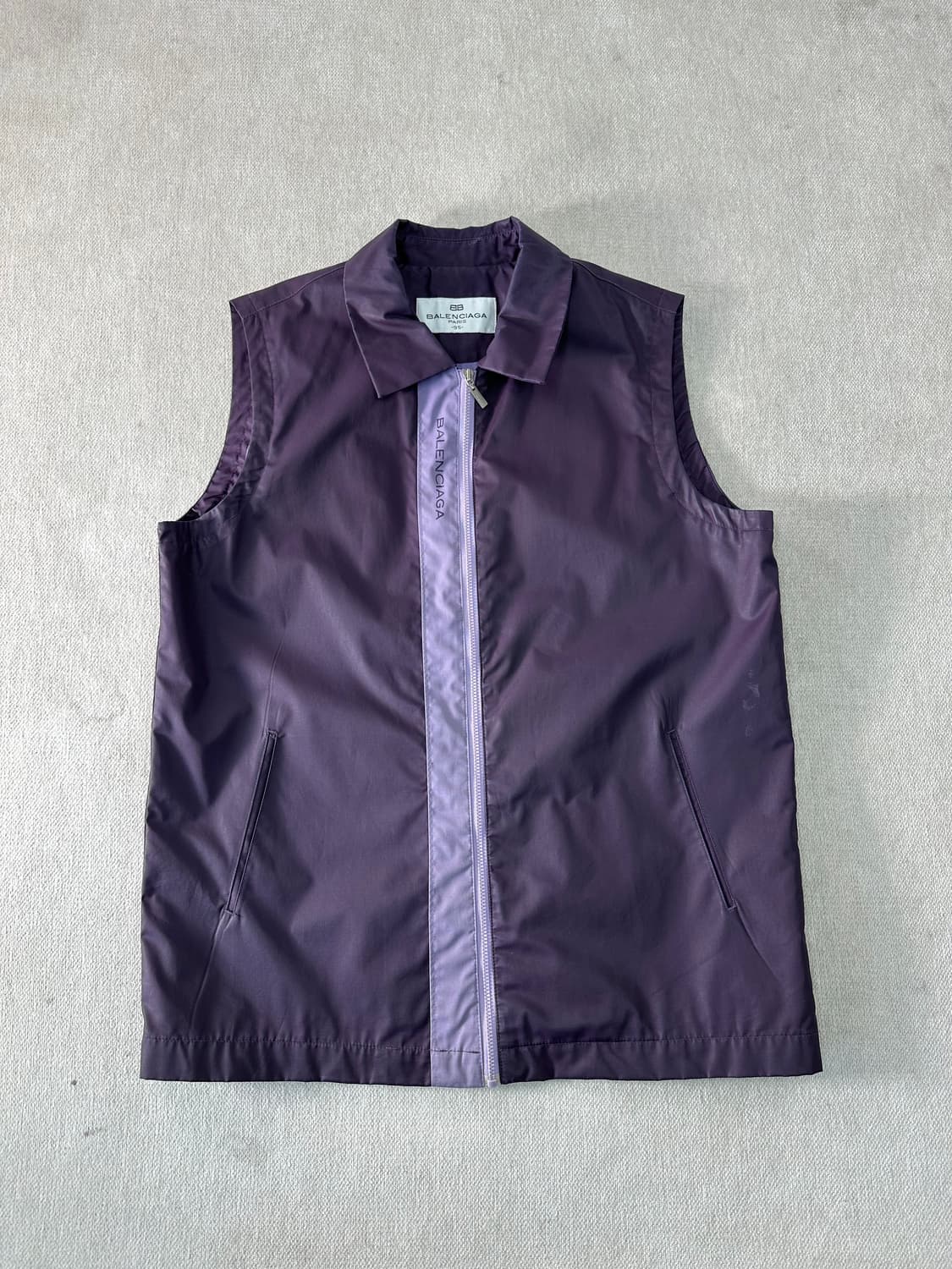 95 발렌시아가 00s 나일론 퍼플 베스트 자켓  상품이미지1