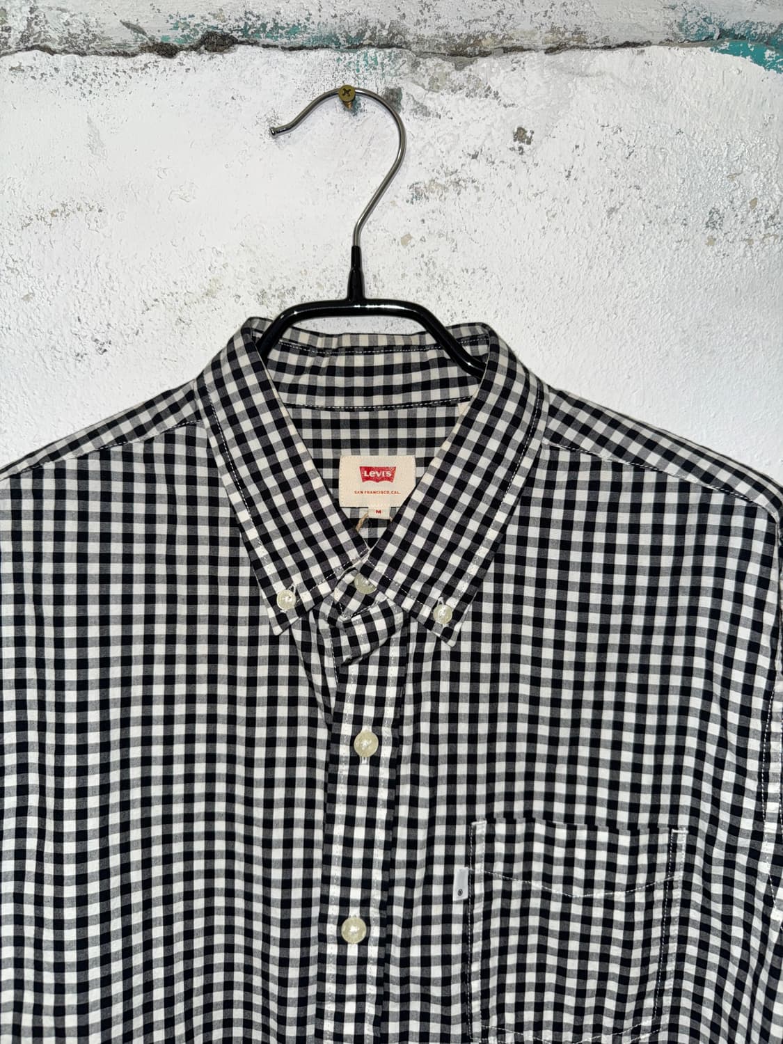 LEVIS 리바이스 블랙앤화이트 체크 셔츠 상품이미지4