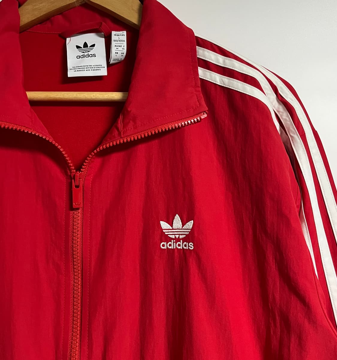 공용 아디다스 오버핏 우븐 파이어버드 자켓 점퍼 L 상품이미지5