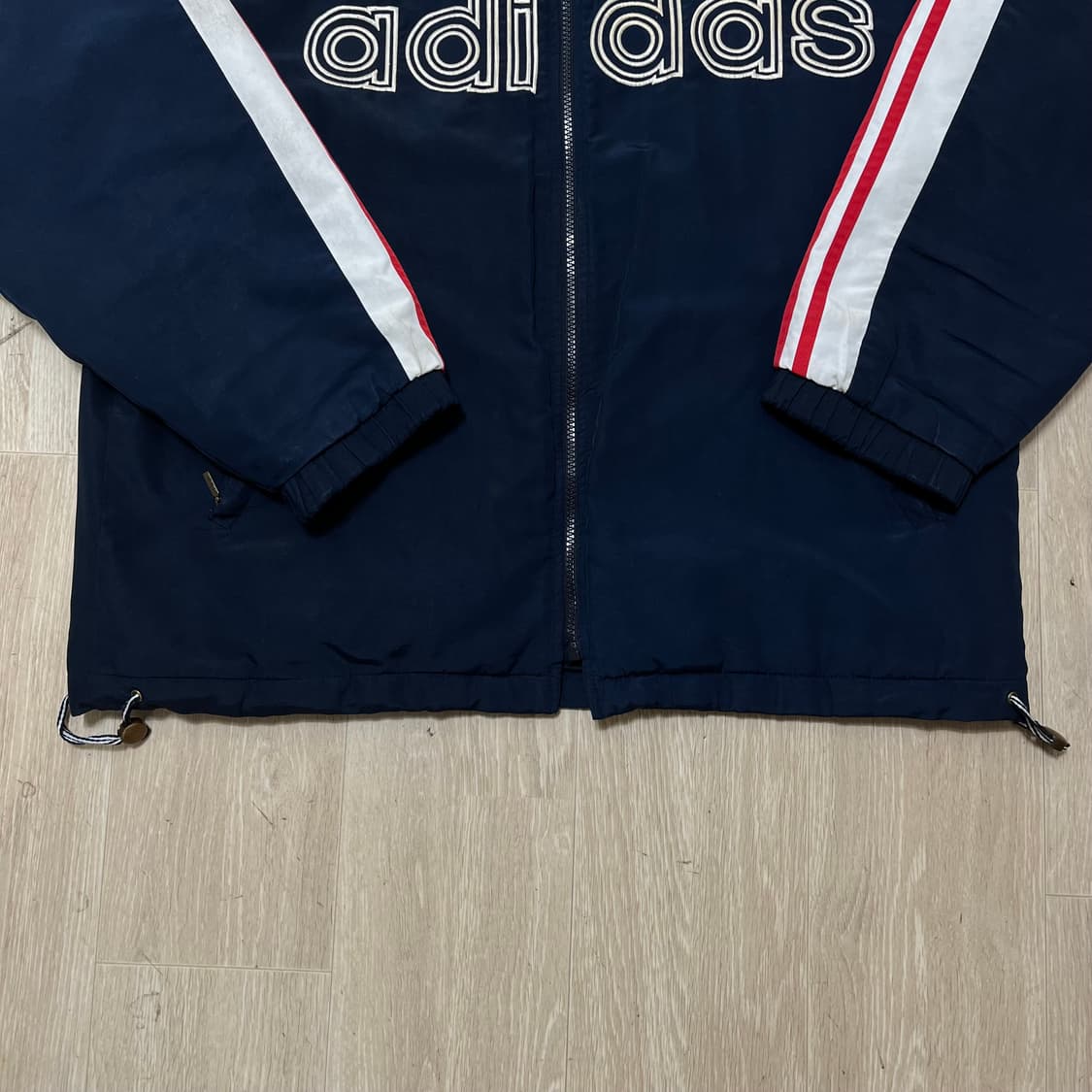 아디다스 올드스쿨 누빔 네이비 바람막이 자켓 L(100) 상품이미지8