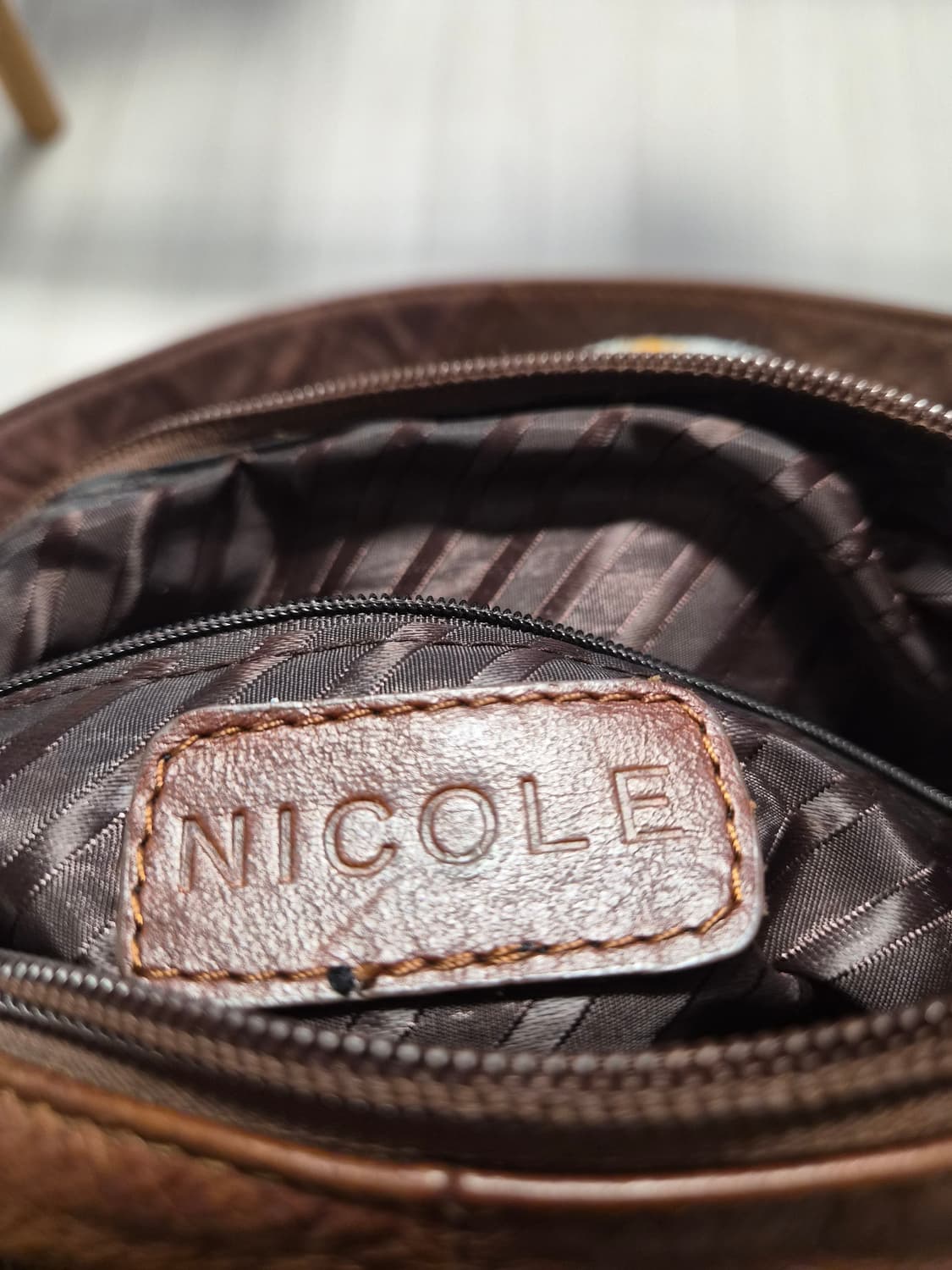 NICOLE에스닉 빈티지 프린지 가죽 숄더백 / 토트백 상품이미지2