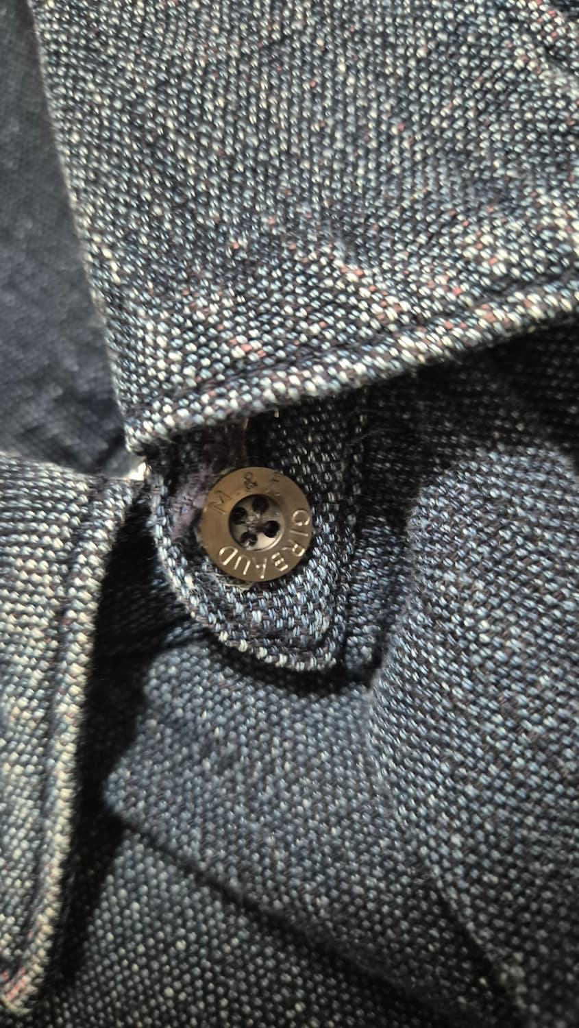 90s 일본 마리떼 프랑소와 저버 데님 패치워크 셔츠 남방 상품이미지6