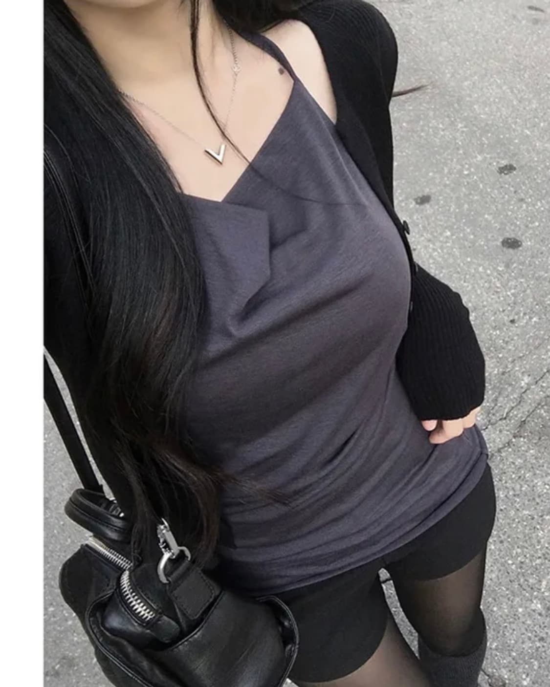 리즈러버 드레이프 홀터 나시 상품이미지1