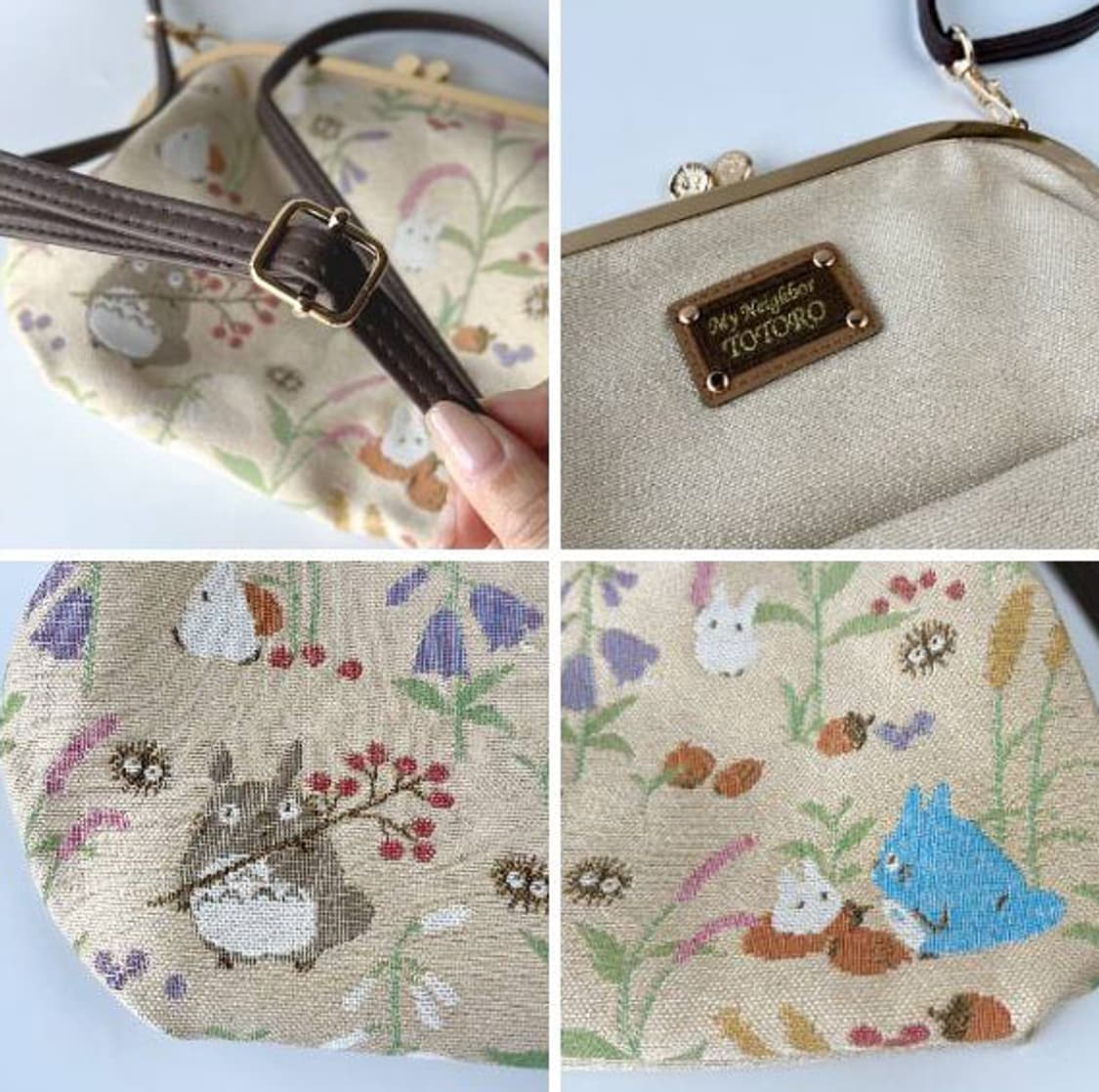 일본 지브리 토토로 고블랭 파우치 숄더 크로스백 (가을의 한때) 상품이미지5