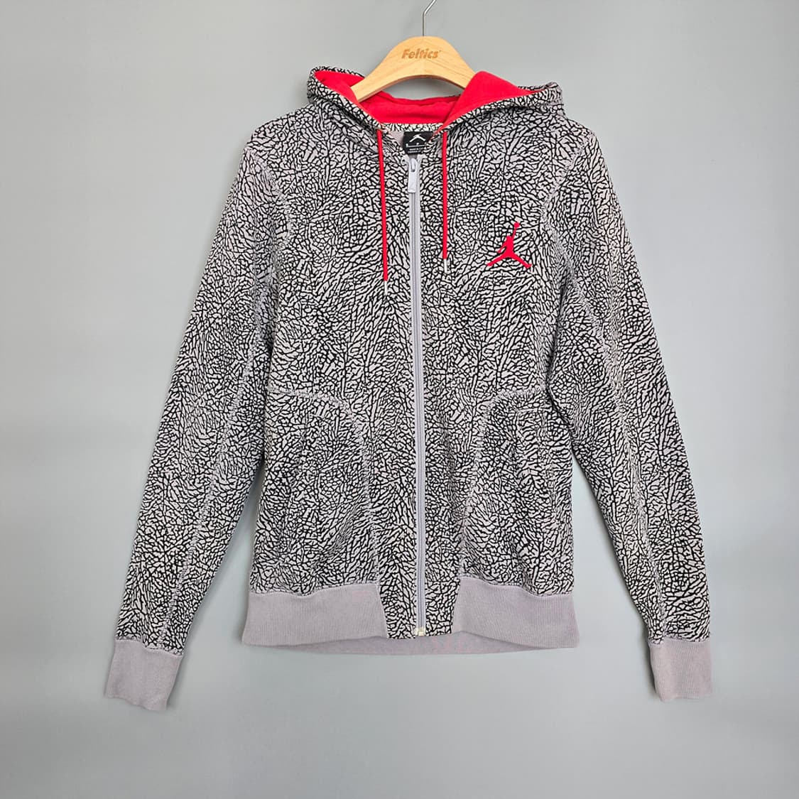 나이키 조던 에어 엘리펀트 코끼리 패턴 풀집 후드집업 S 상품이미지1