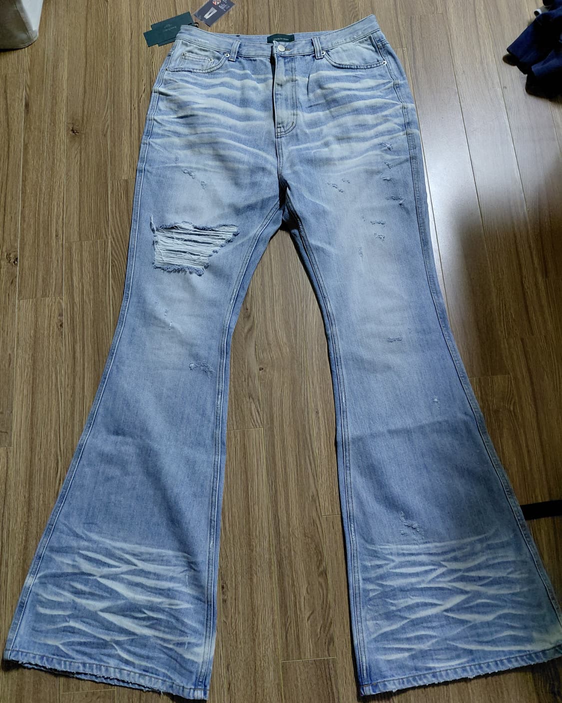 언더마이카 라이트블루 와이드플레어진 [1사이즈] 상품이미지1