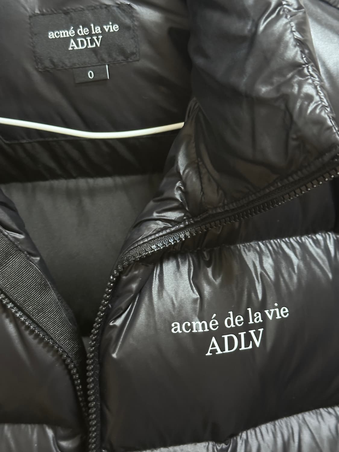 1시착) 아크메드라비 베이직 로고 숏패딩 0사이즈 상품이미지6