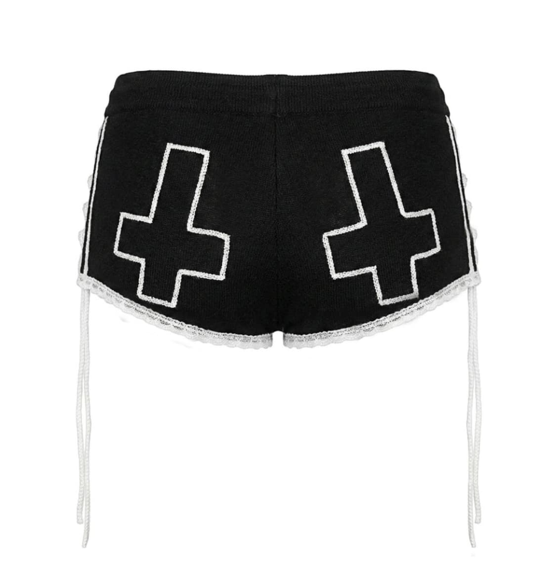 [새상품] 스키즘인듀싱 반바지 LACE SHORTS BLACK 상품이미지5