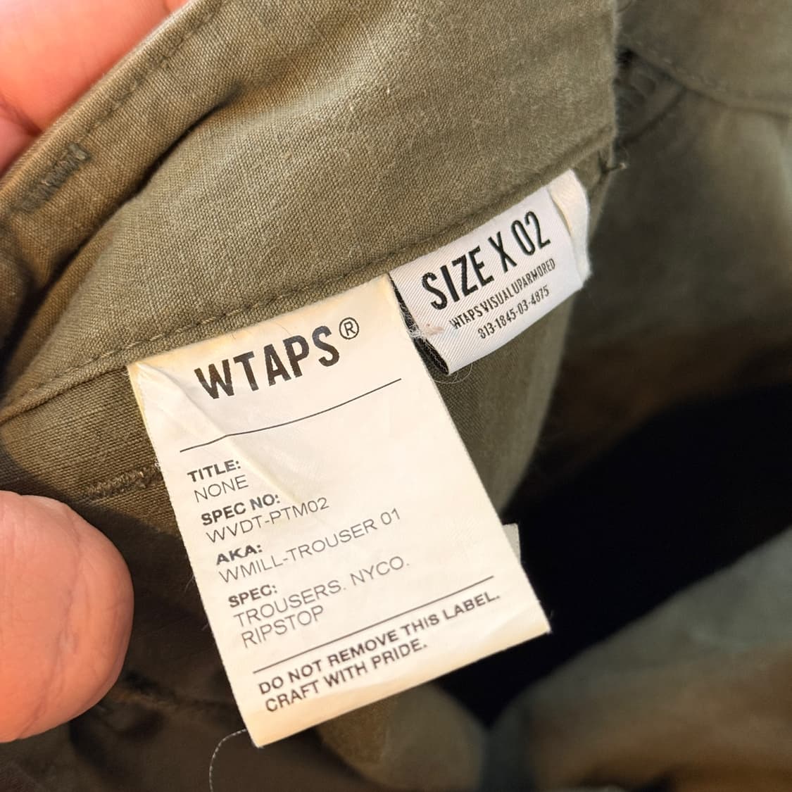 더블탭스 정글 스탁 립스탑 밀리터리 트라우저 32 2사이즈 상품이미지8