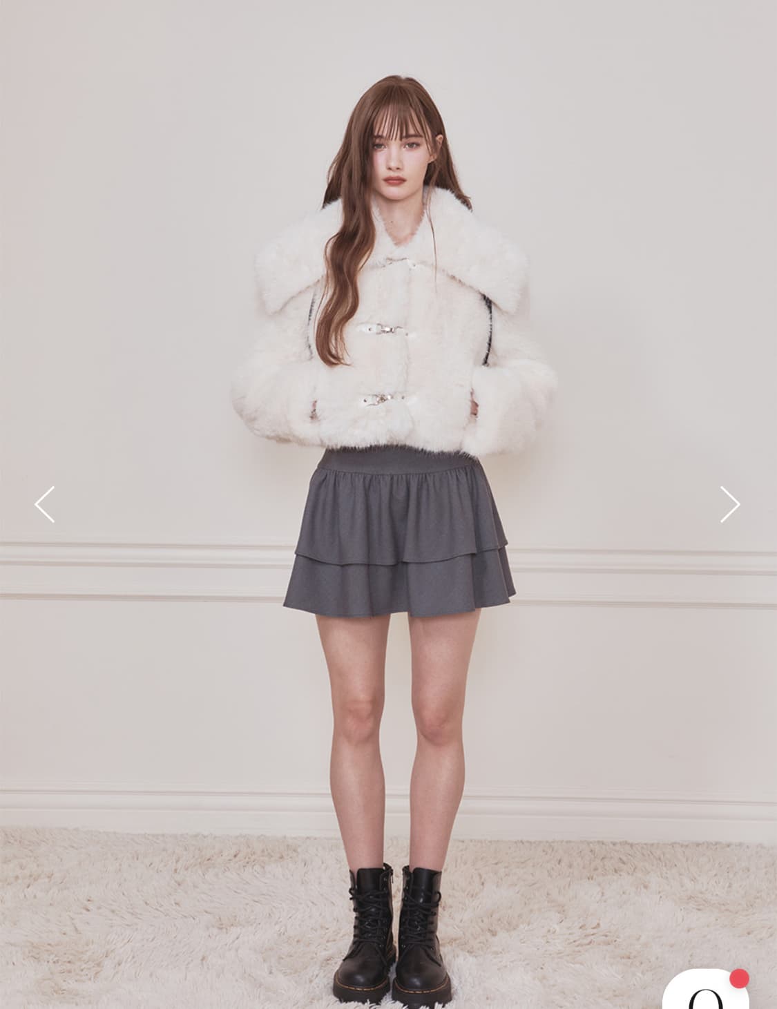 낫유어로즈 스커트 그레이 Lili skirt (Gray) S 상품이미지3